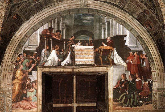 RAFFAELLO Sanzio The Mass at Bolsena oil painting image